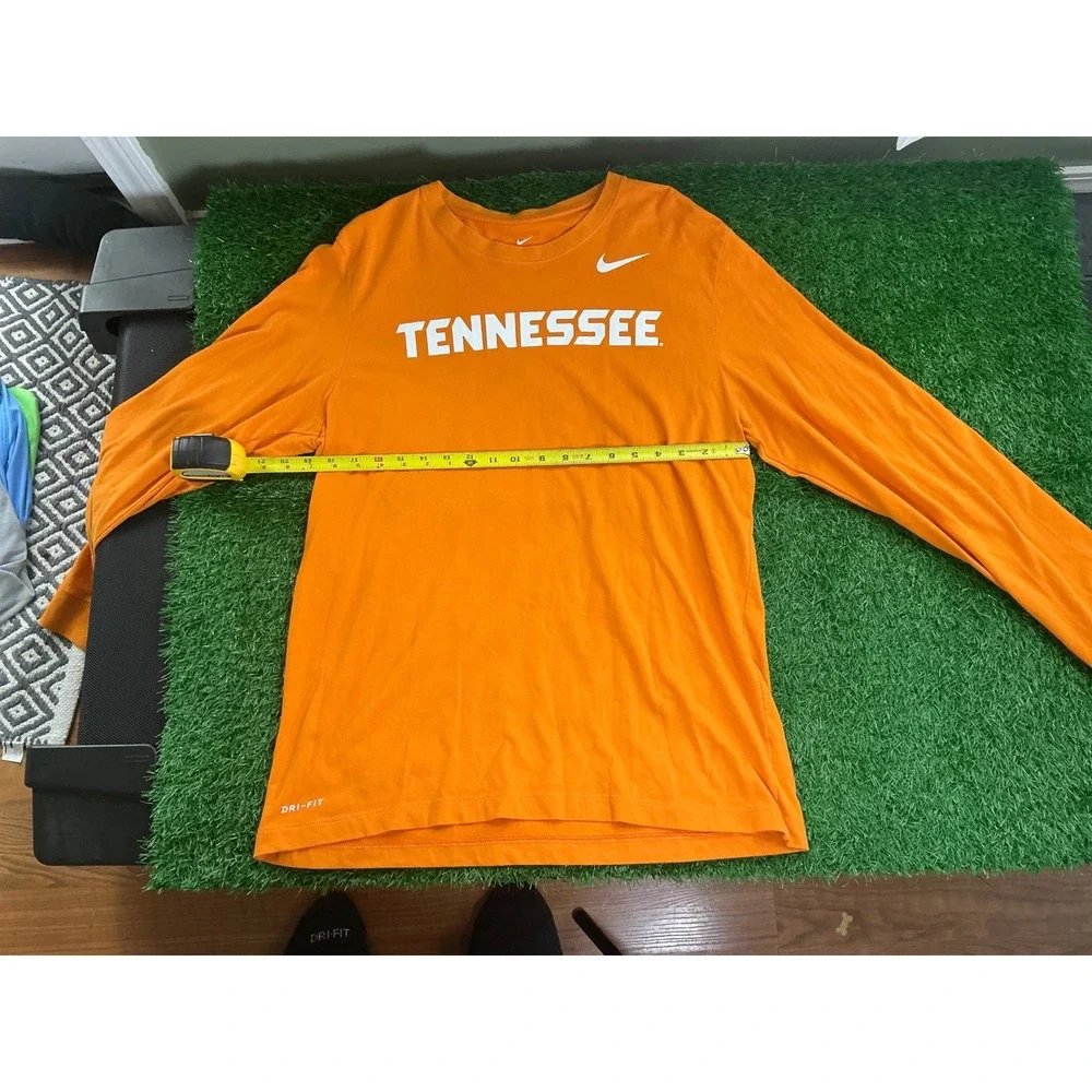 Nike Tennessee Volunteers Mens Large Orange Dri-FIT Long Sleeve T-Shirt Vols